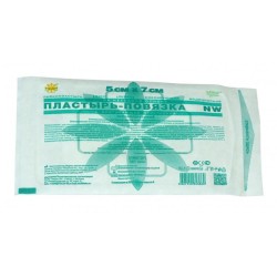 Пластырь-повязка стерильный Leiko NW на нетканой основе с впитывающей прокладкой р. 5смх7см 1 шт.