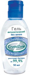 Гель для рук, Crystal Zone (Кристал Зона) 50 мл антисептический